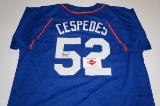 Yoenis Cespedes signed New York Mets jersey