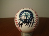 Ken Griffey Jr signed Seattle Mariners Logo Baseball