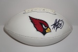 Adrian Peterson Signed Arizona Cardinals Logo Football
