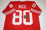 Jerry Rice - NFL Hall of Fame - signed San Francisco 49ers Jersey