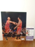 Iman Shumpert and JR Smith Dual Signed Color 8x10 photo.