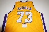 Dennis Rodman signed Los Angeles Lakers Jersey