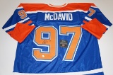 Connor McDavid Edmonton Oilers signed Hockey Jersey.