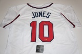 Chipper Jones Atlanta Braves signed Baseball jersey.