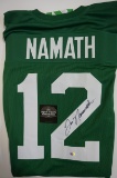 Joe Namath New York Jets signed Football jersey.