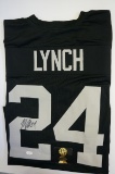 Marshawn Lynch Oakland Raiders signed Football Jersey.