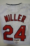 Andrew Miller Cleveland Indians signed Baseball jersey.