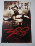 Gerard Butler 300 Hand Signed Autographed Movie Poster Certified COA