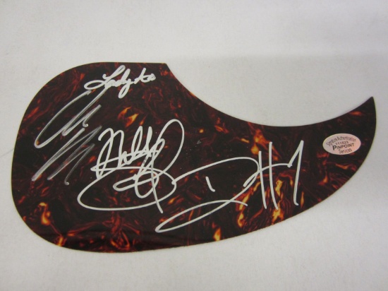 Lady Antebellum Band Signed Autographed Guitar Pick Guard Certified CoA GAA