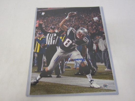 Rob Gronkowski New England Patriots Signed Autographed 11x14 Photo Certified CoA