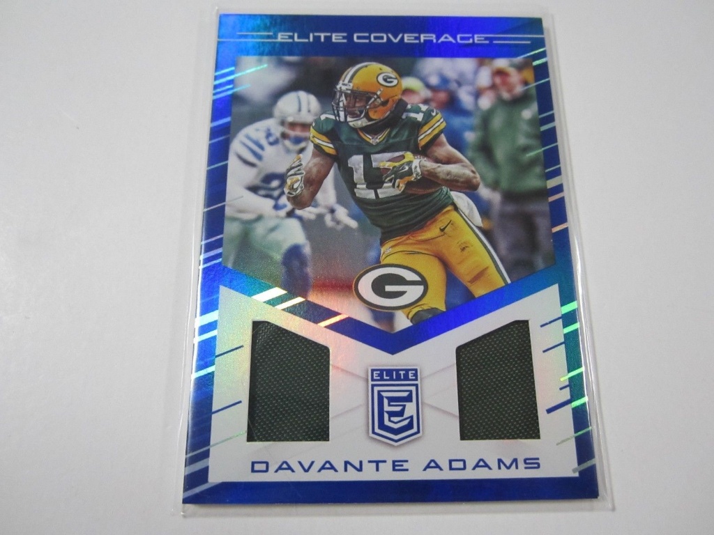2016 Donruss Elite Coverage Davante Adams Green Bay Packers Refractor Dual  Jersey Patch Football Tra, Art, Antiques & Collectibles Collectibles  Sports Memorabilia Sports Cards, Online Auctions