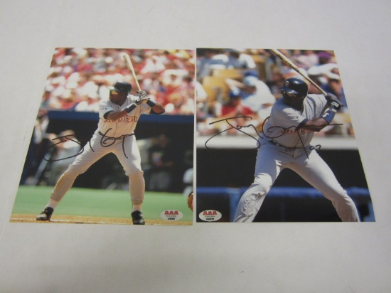 Lot of 2 x Tony Gwynn San Diego Padres Signed Autographed 8x10 Photos Certified CoA