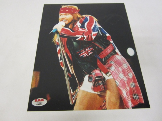 Axl Rose Guns n Roses Signed Autographed 8x10 Photo Certified CoA