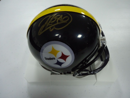 Hines Ward Pittsburgh Steelers Signed autographed mini football helmet Certified COA 391