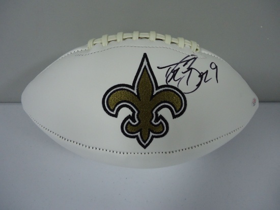 Drew Brees New Orleans Saints Signed autographed full size logo football Certified COA 141