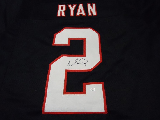 Matt Ryan Atlanta Falcons signed black football jersey Certified COA 363