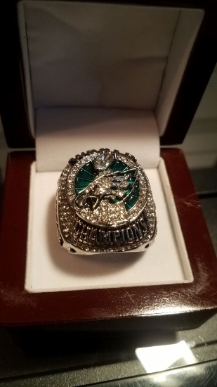 EAGLES CHAMPIONSHIP RELICA RING HIGH QUALITY