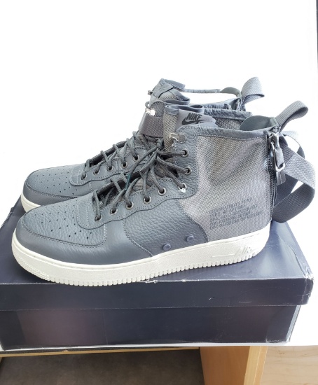 Mens Nike Air Force 1 SF AF1 Mid Ret. $160 Grey Shoes Size 13