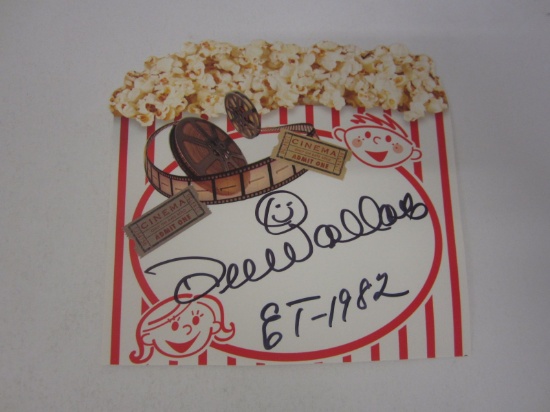Dee Wallace E.T. The Howling signed autographed popcorn novelty card Certified COA