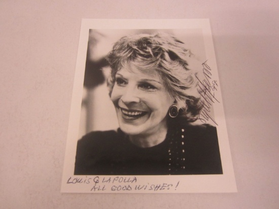 Signe Hasso Actress signed autographed 4x5 photo Certified COA