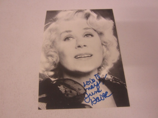 June Havoc Salems Lot signed autographed 4x5 photo Certified COA