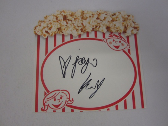 Joey King Conjouring signed autographed popcorn novelty card Certified COA
