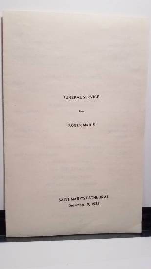 FUNERAL SERVICES ROGER MARIS ST MARY'S CATHEDRAL