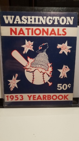 1953 WASHINGTON NATIONALS VINTAGE YEARBOOK