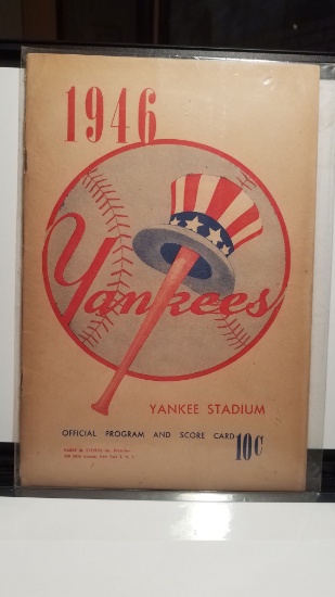 1946 YANKEES VINTAGE YEARBOOK EXCELLENT CONDITION