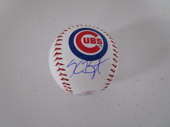 Kris Bryant of the Chicago Cubs Autographed Rawlings Baseball Certified COA 828