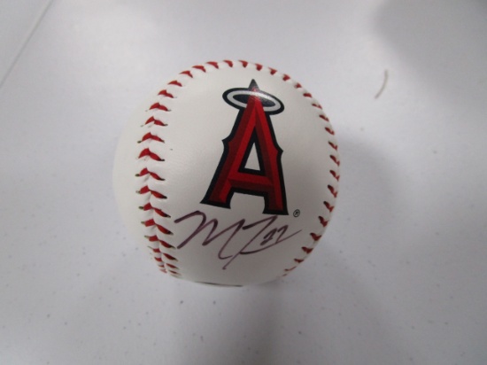Mike Trout of the Anaheim Angels Autographed Rawlings Baseball Certified COA 769