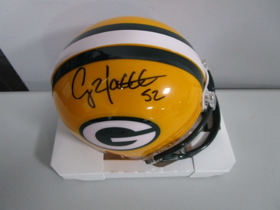 Clay Matthews of the Green Bay Packers Autographed mini football helmet Certified COA 471