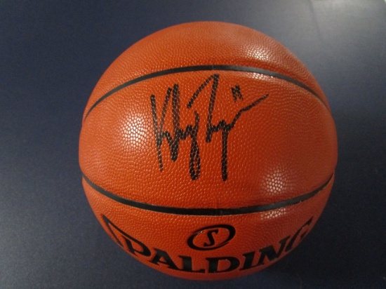 Klay Thompson of the Golden State Warriors autographed full size basketball Certified COA 117