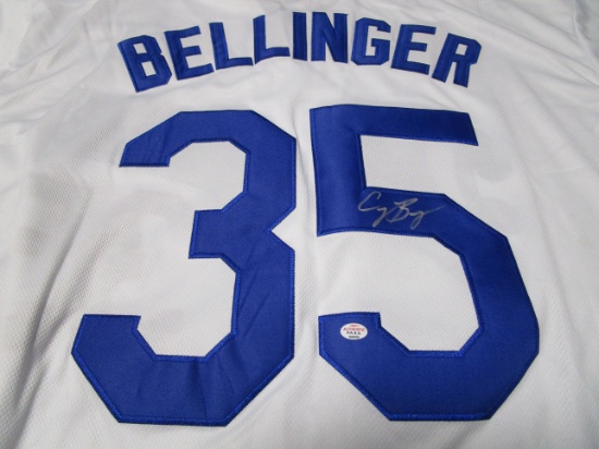 Cody Bellinger of the Los Angeles Dodgers autographed white baseball jersey Certified COA 933