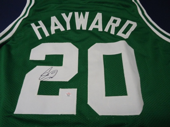 Gordon Hayward of the Boston Celtics Autographed green basketball jersey Certified COA 684