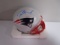 Tom Brady of the New England Patriots autographed mini football helmet Certified COA 750