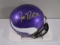 Adam Thielen of the Minnesota Vikings signed mini football helmet Certified COA 689