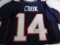 Brandin Cooks of the New England Patriots signed blue football jersey Certified COA 382