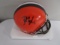 Baker Mayfield of the Cleveland Browns signed mini football helmet Certified COA 724