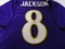 Lamar Jackson of the Baltimore Ravens signed purple football jersey Certified COA 947