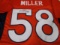 Von Miller of the Denver Broncos signed orange football jersey Certified COA 465