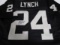 Marshawn Lynch of the Oakland Raiders signed black football jersey Certified COA 130