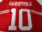 Jimmy Garoppolo of the San Francisco 49ers signed red football jersey Certified COA 169