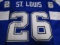 Martin St Louis of the Tampa Bay Lightning signed blue hockey jersey Certified COA 766