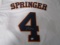 George Springer of the Houston Astros signed white baseball jersey Certified COA 911