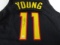 Trae Young of the Atlanta Hawks signed black basketball jersey Certified COA 650