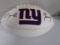 Eli Manning Odell Beckham of the New York Giants signed autograph logo football Certified COA 079