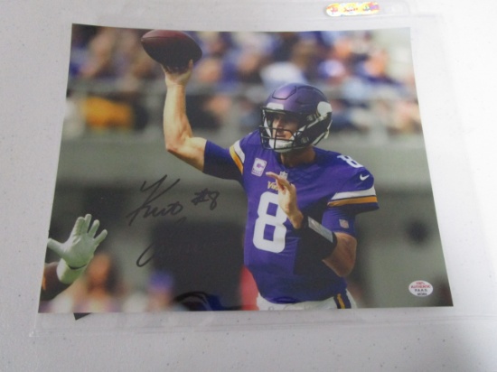 Kirk Cousins of the Minnesota Vikings autographed 8x10 photo Certified COA 384