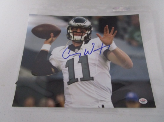 Carson Wentz of the Philadelphia Eagles autographed 8x10 photo Certified COA 447