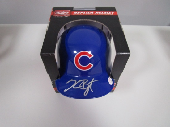 Kris Bryant of the Chicago Cubs autographed mini batting helmet Certified COA 022